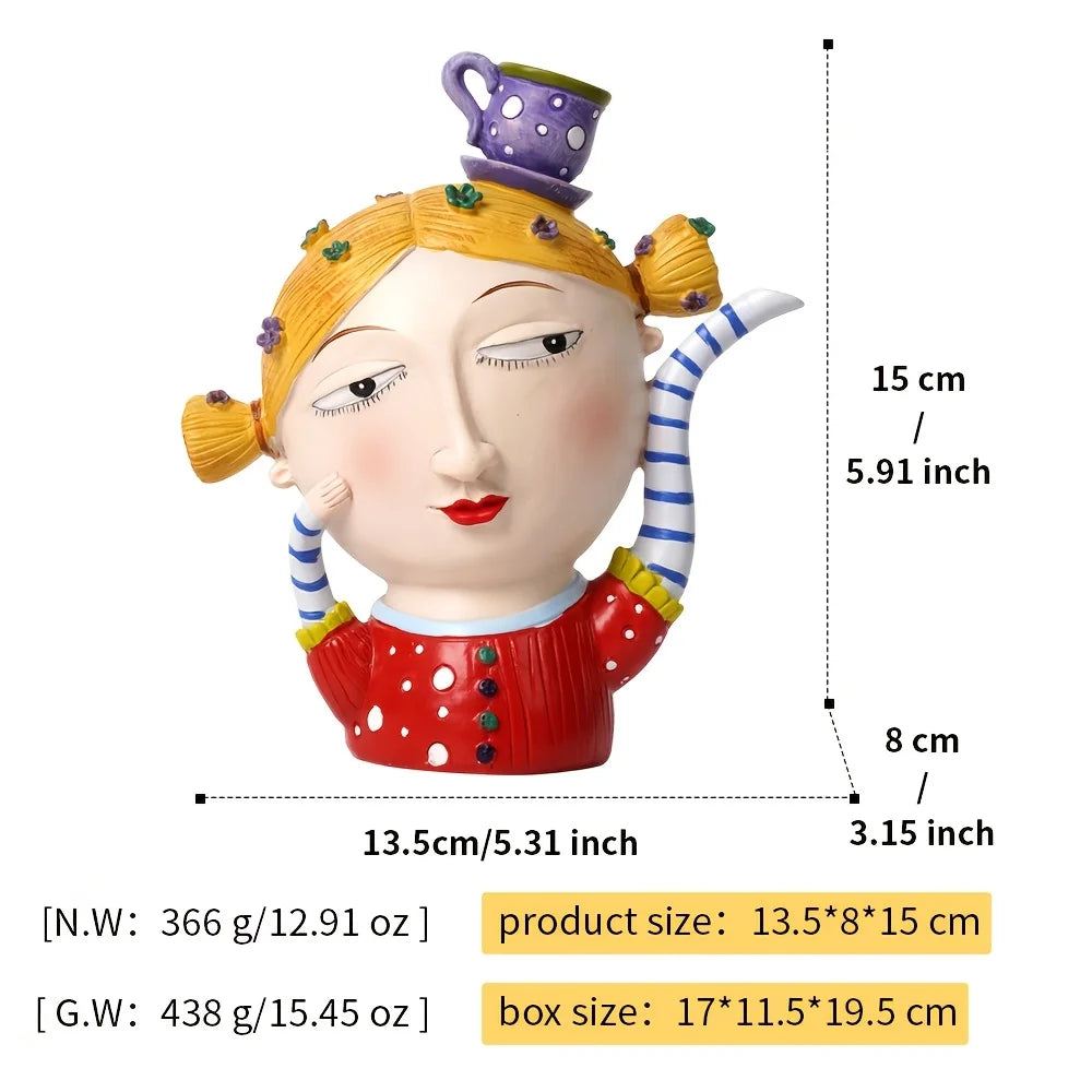 Bohemian Girl Resin Figurine Colorful Home Decor Creative Art Craft Hot Sale New Arrival