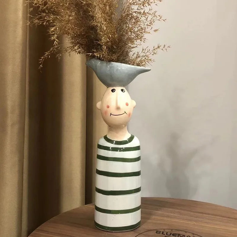 Nordic Ceramic Vase Flower Pot Pen Holder Gift Box with Logo Customization Direct from Manufacturer