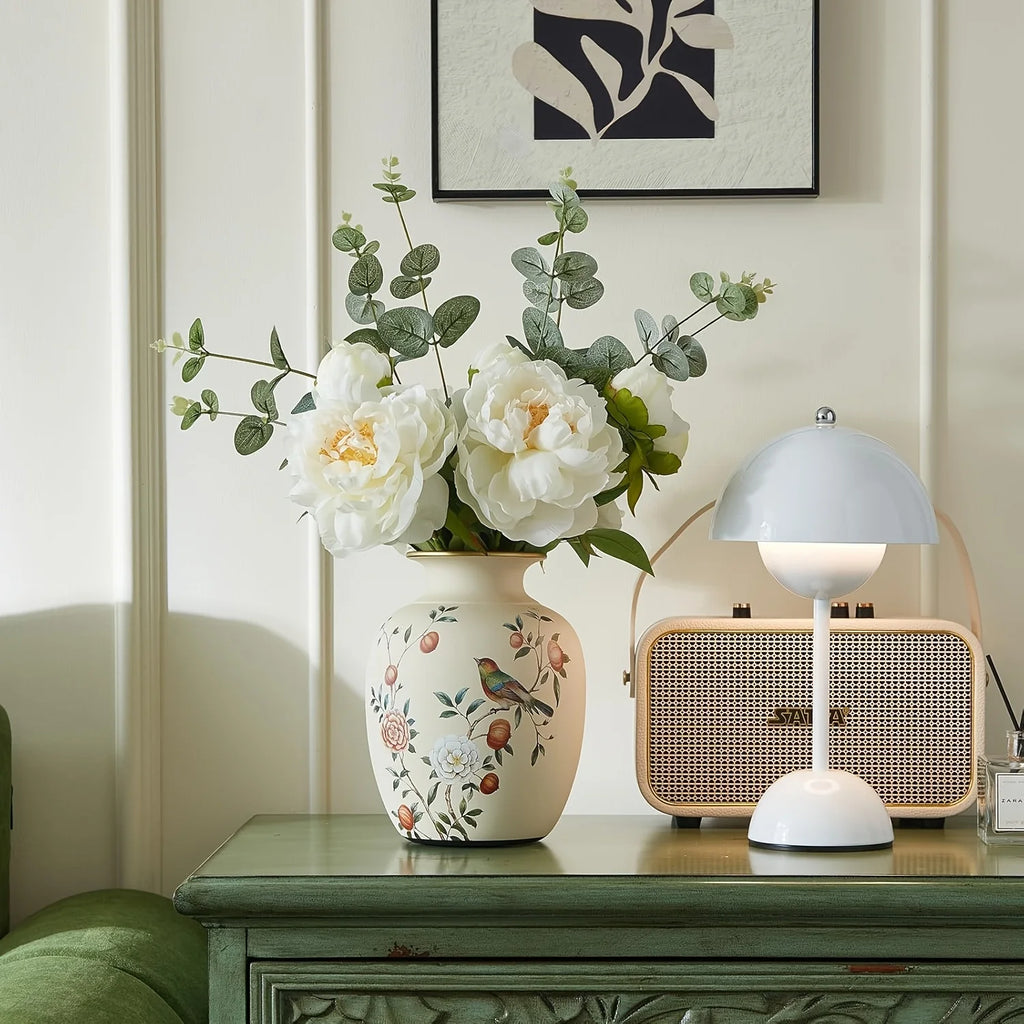 New Chinese Style Ceramic Vase for Living Room Flower Arrangement Dining Table Decor