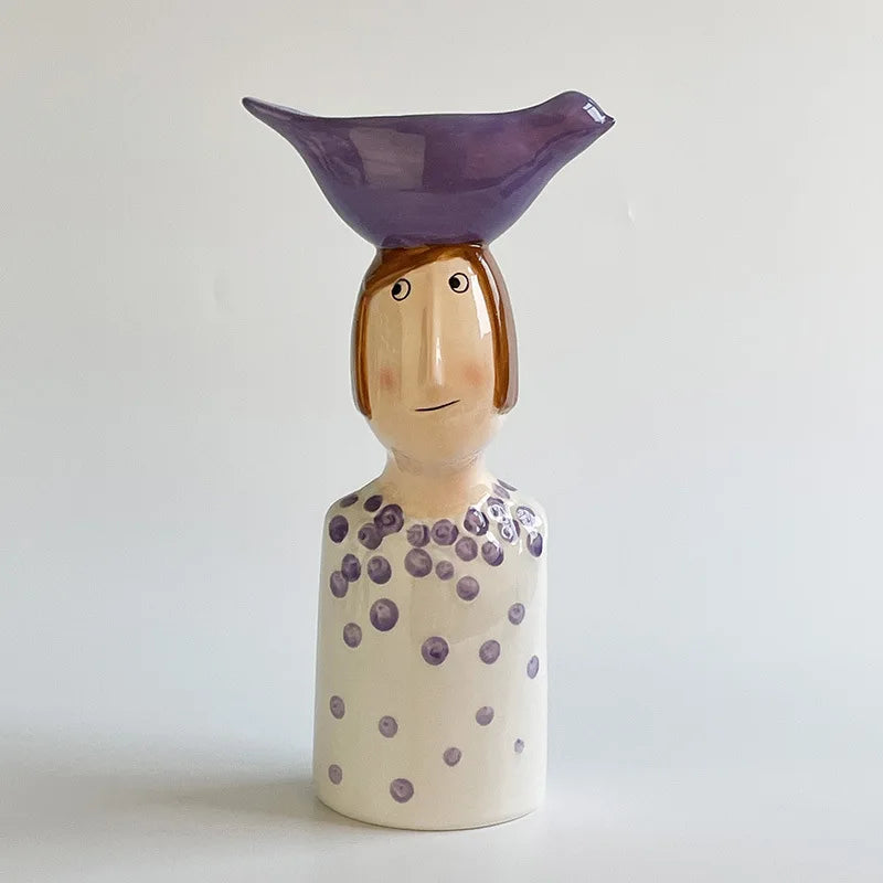 Nordic Ceramic Vase Flower Pot Pen Holder Gift Box with Logo Customization Direct from Manufacturer