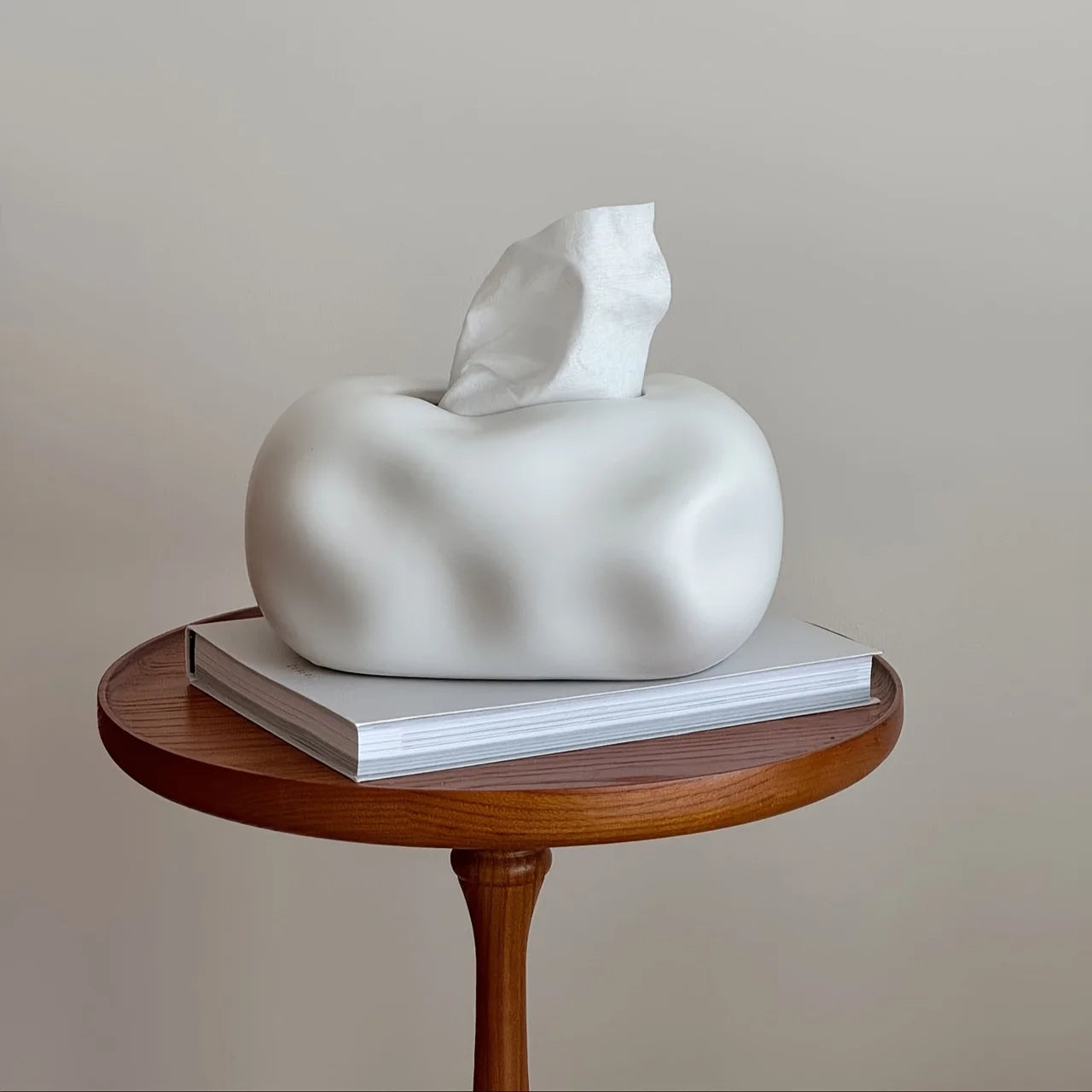 Ceramic Tissue Box Holder Creative Desktop Decor High-end Tabletop Tissue Storage for Living Room