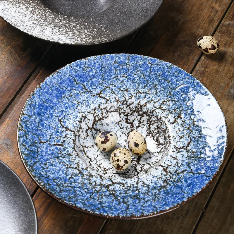 Bulk Italian Hat Plate for Restaurants, Commercial Pasta Salad Dish Set, Vintage Ceramic Sushi Plate Bundle