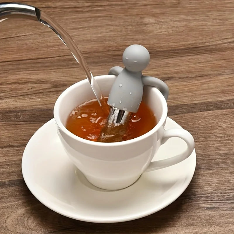 New Human Shape Tea Filter Stainless Steel Tea Strainer Creative Tea Infuser Simple Design