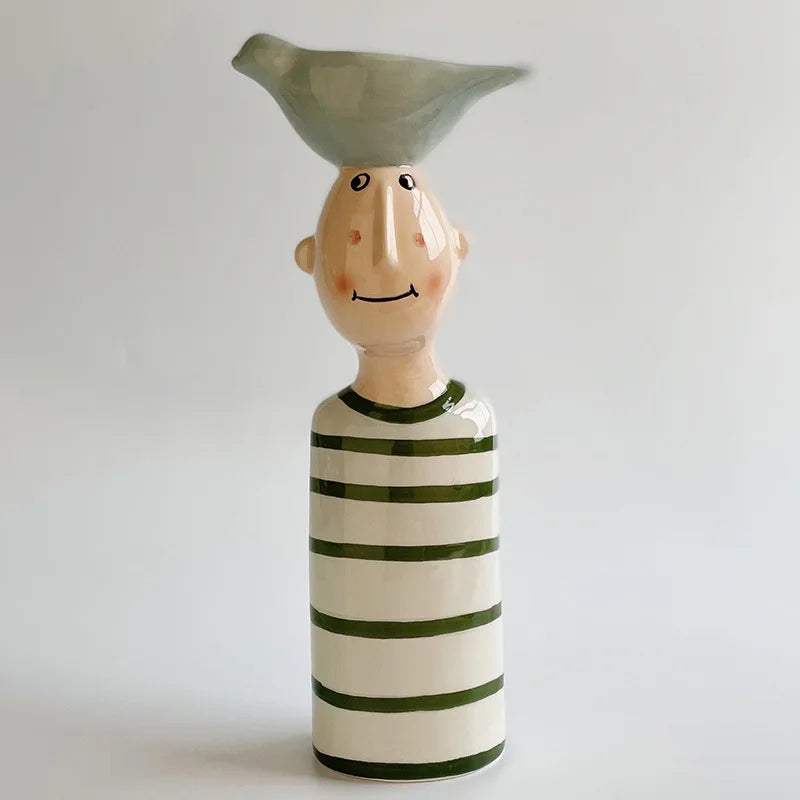 Nordic Ceramic Vase Flower Pot Pen Holder Gift Box with Logo Customization Direct from Manufacturer