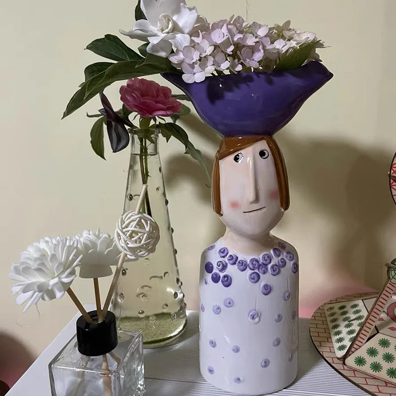 Nordic Ceramic Vase Flower Pot Pen Holder Gift Box with Logo Customization Direct from Manufacturer